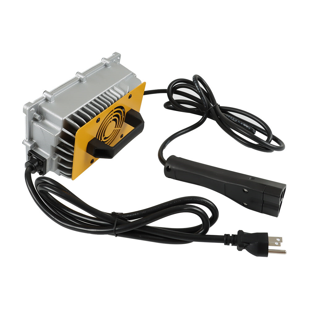 Golf Cart Lithium Battery Charger For EZGO TXT/RXV W/3-Pin Triangular Plug