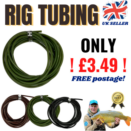ANTI TANGLE RIG TUBE - RIG TUBING - 3 COLOURS CARP FISHING TACKLE - UK POST
