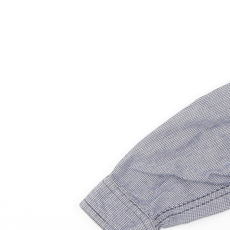 m Boys Blue 100% Cotton Basic Button-Up Size 6-9 Months Collared