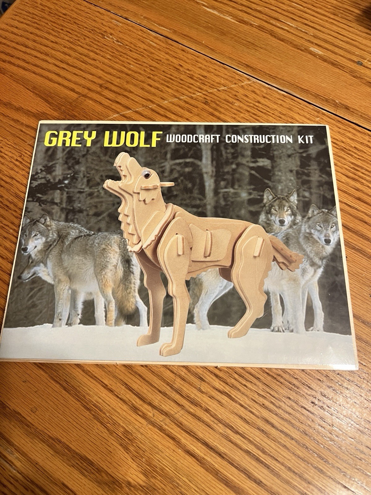 Woodcraft Animal Construction Kits Wolf Winter Fun Creative