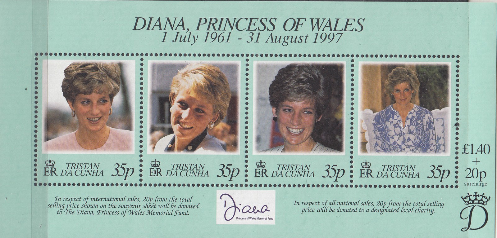 W TRISTAN DA CUNHA 0618 LADY DIANA