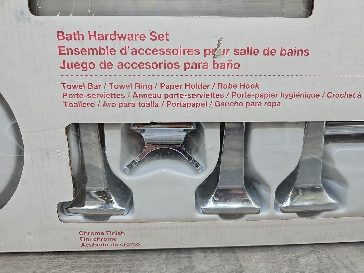 Project Source • Seton 4-Pc Bath Hardware Set • Chrome • NEW (#0198615) [E7]