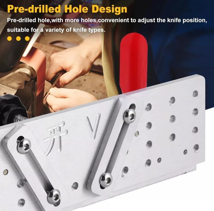Versatile Knife Beveling Jig - Aluminum Alloy, 85°~180° Adjustable Sharpener