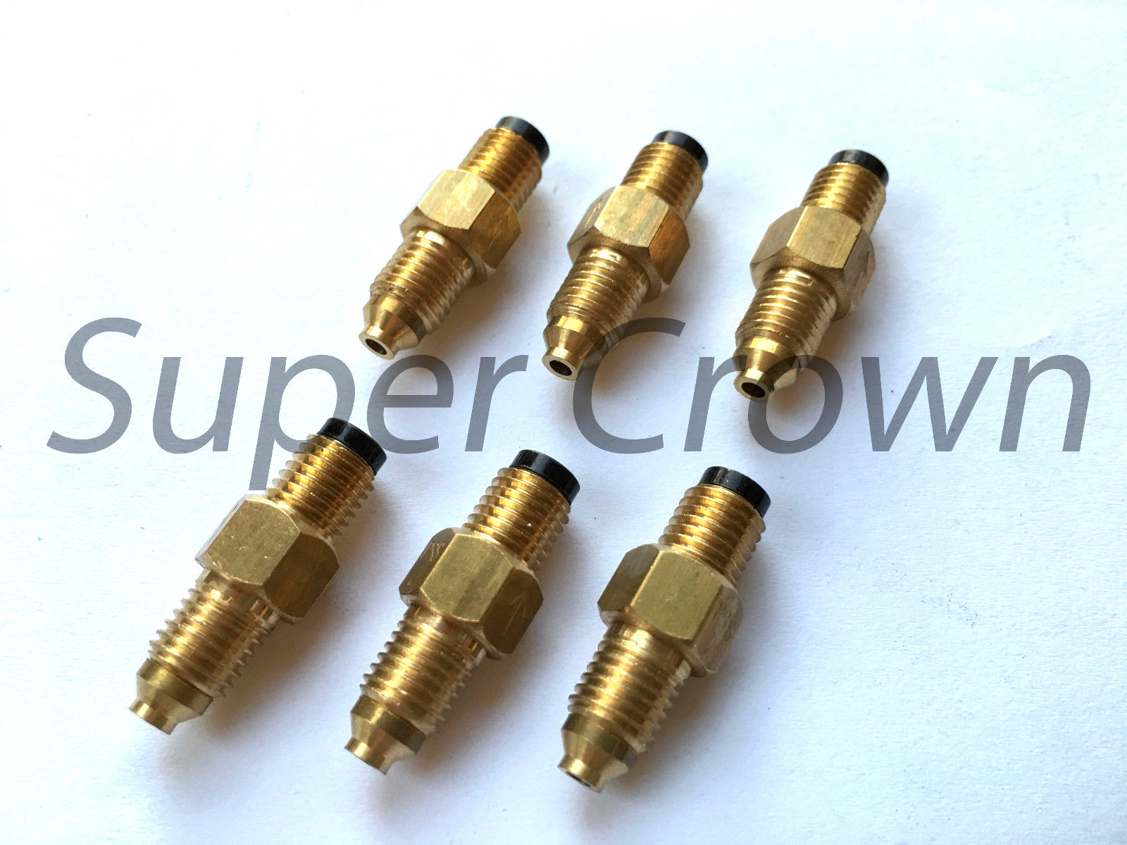 Pack of 6 Brass Lube Metering Check Valve 4mm Inline Connector PSS 2 Showa