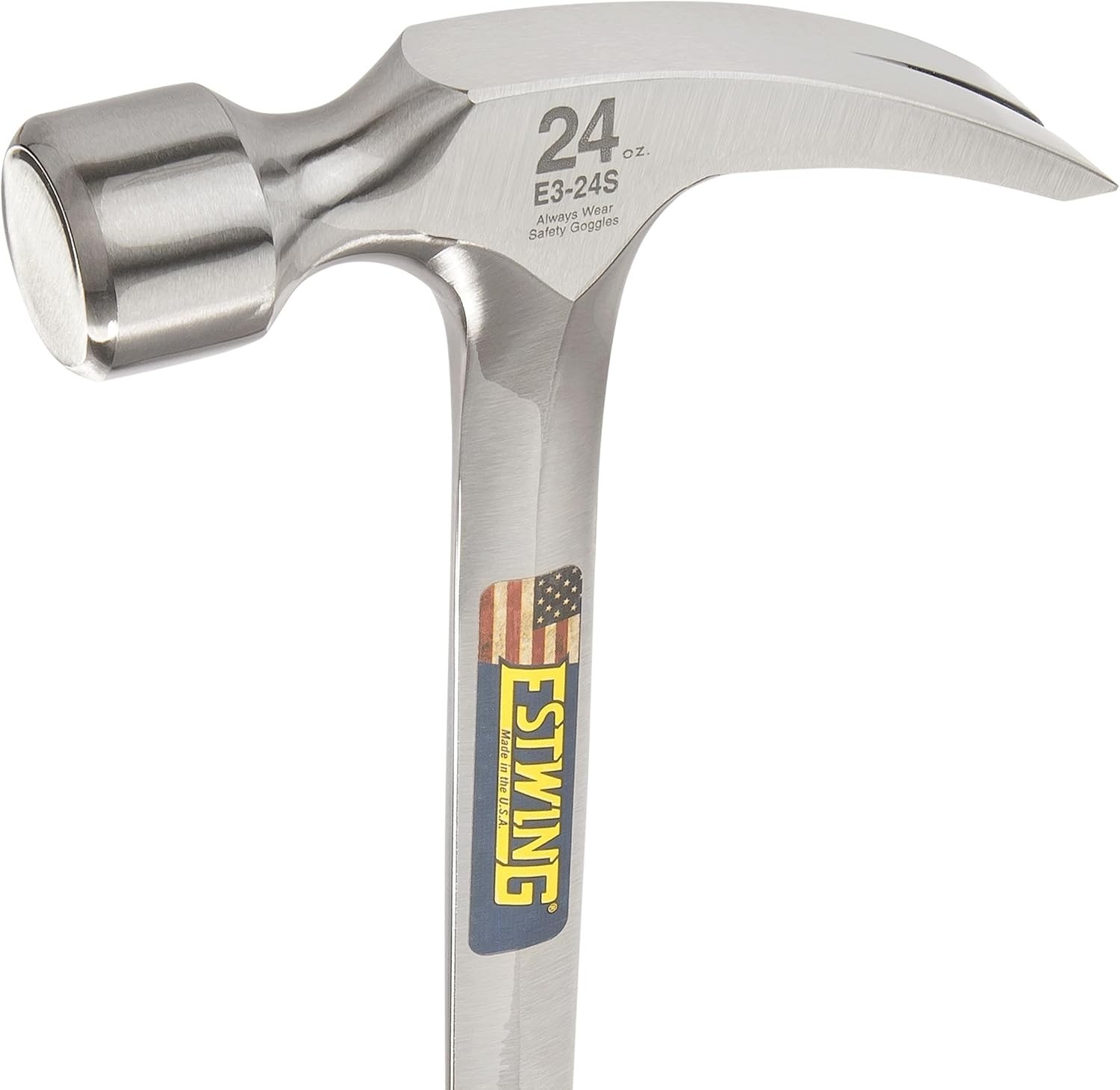 Framing Hammer - 24 oz Made Long Handle Straight Rip Claw Hammer with Smooth...