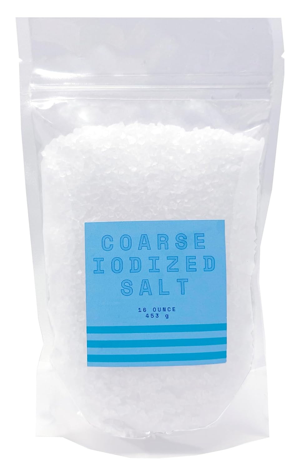 Iodized Salt for Grinder, Coarse Grinder Refill 16 Ounce...