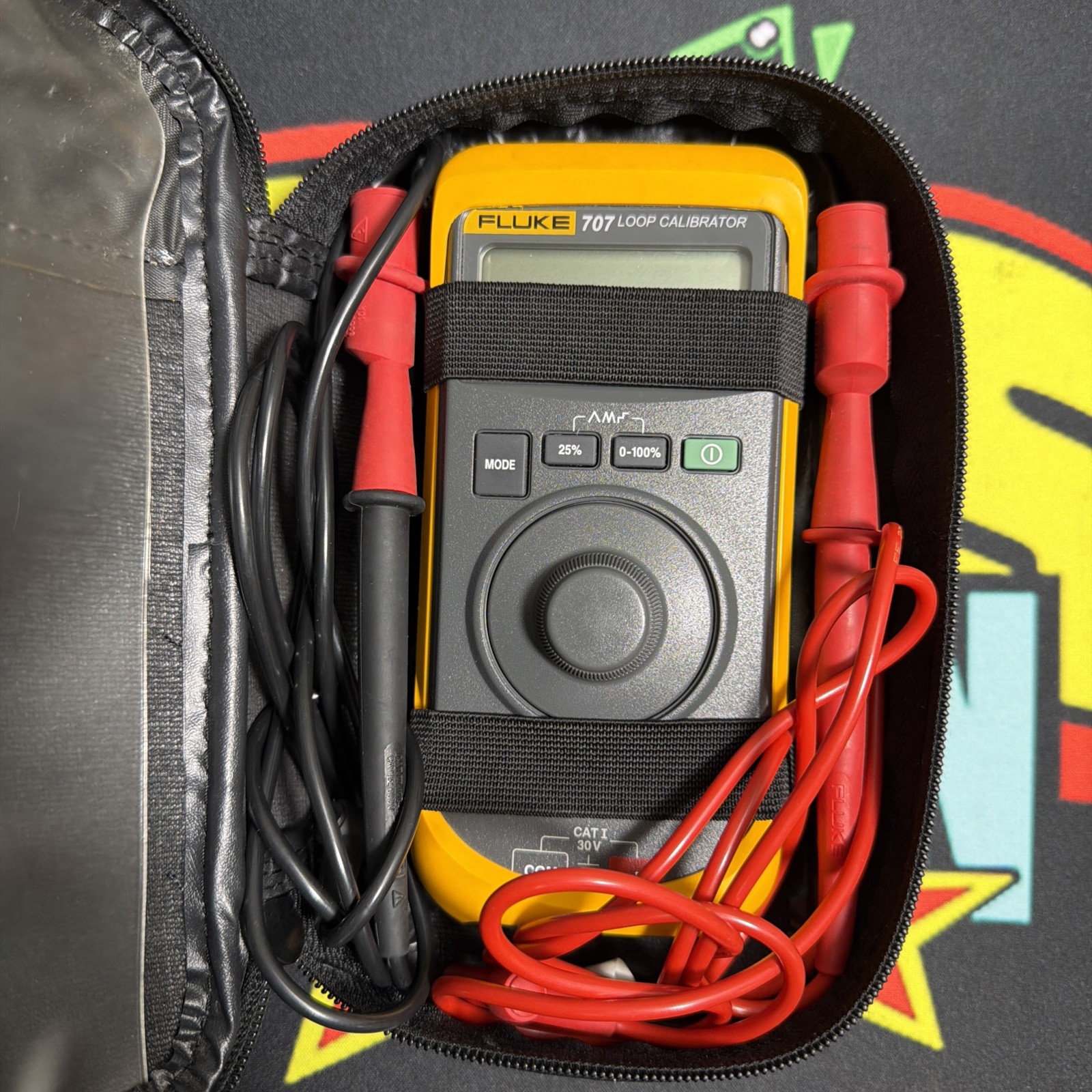 FLUKE 707 LOOP CALIBRATOR w test leads