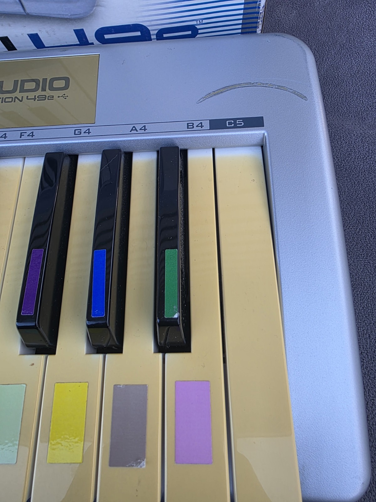 M Audio Key station 49e USB MIDI Keyboard Controller W/ Manual & Cables