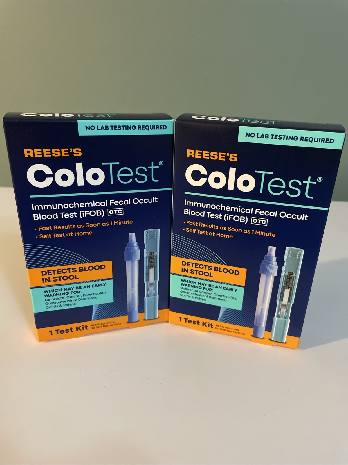 NEW Reese's Colo Test Immunochemical Fecal Occult Blood Test IFOB 1 Test 11/25