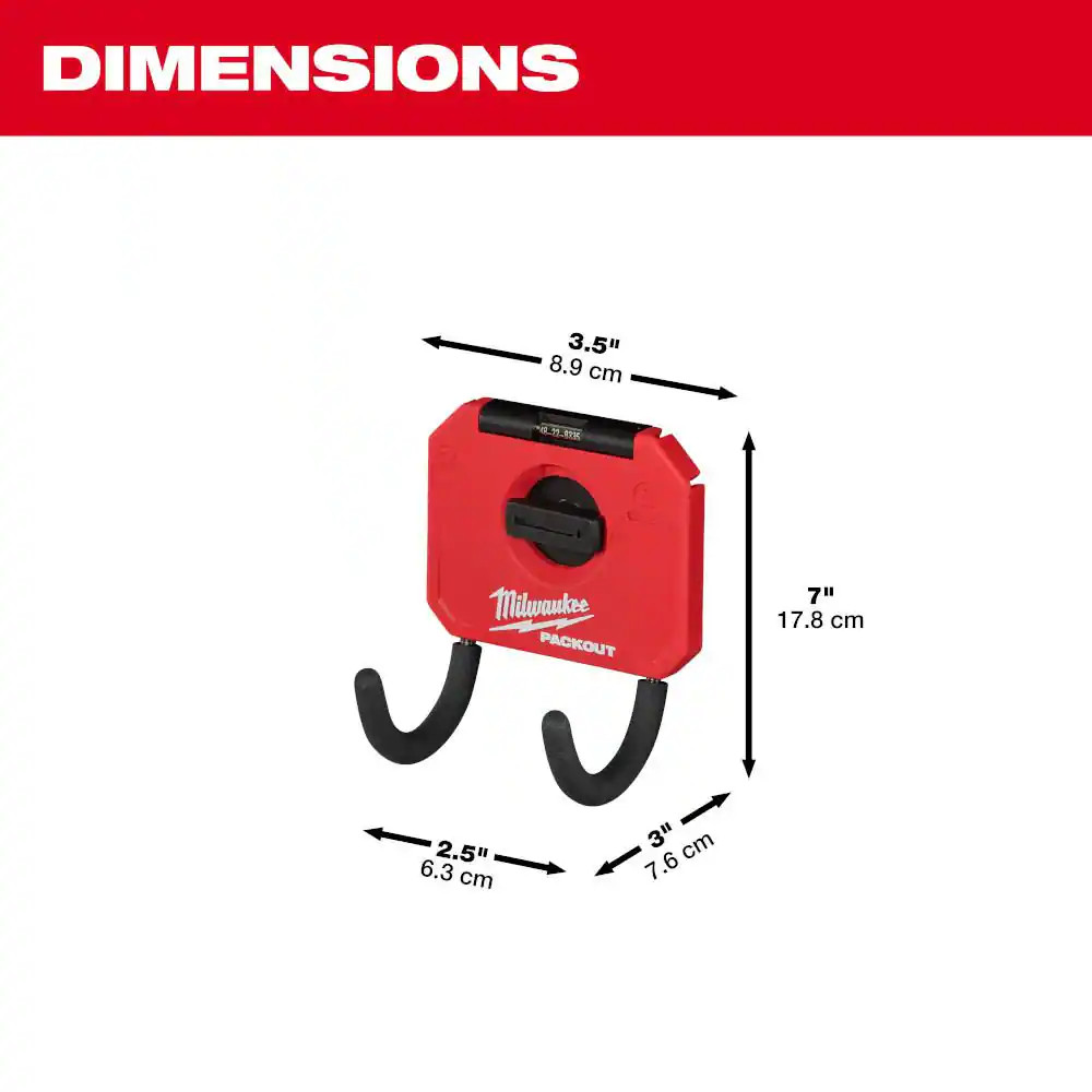 PACKOUT Small Curved Utility Hook (2-Pack)