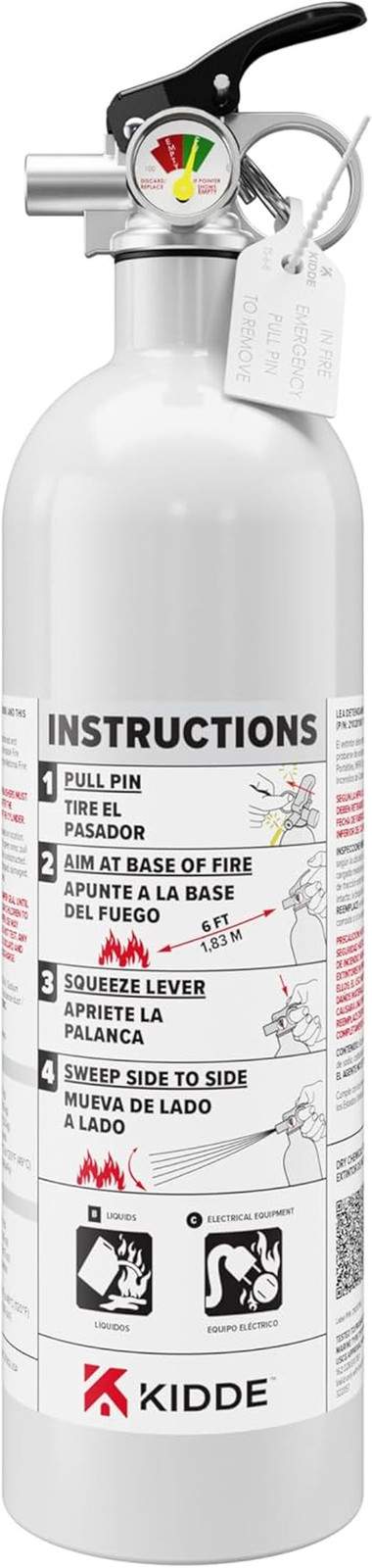 Kidde Mariner PWC Marine Fire Extinguisher 2lb Class B C for Boats Watercrafts