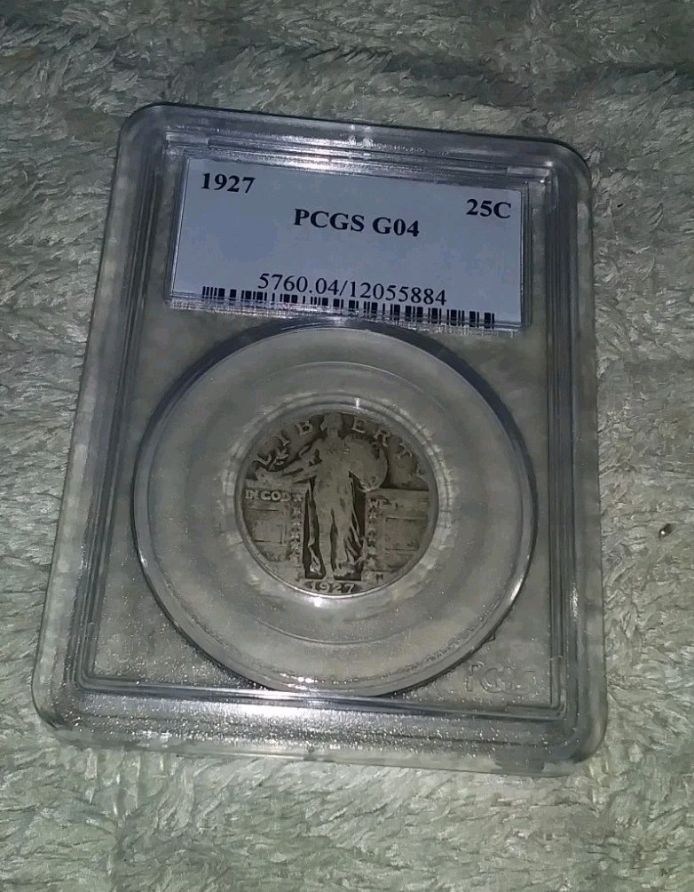 1927 Standling Liberty Silver Quarter PCGS 4