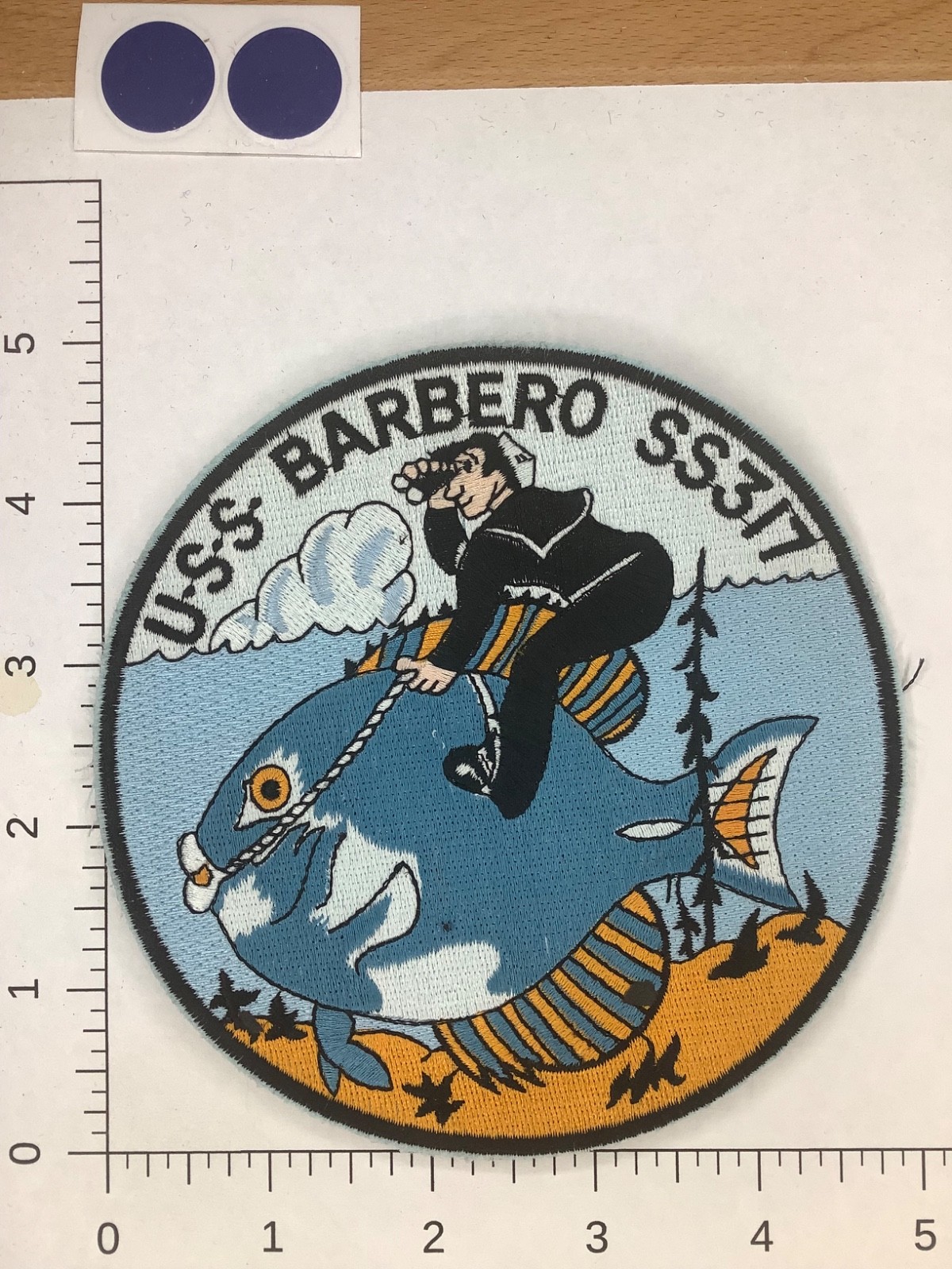 USS BARBERO SS-317 SUBMARINE PATCH