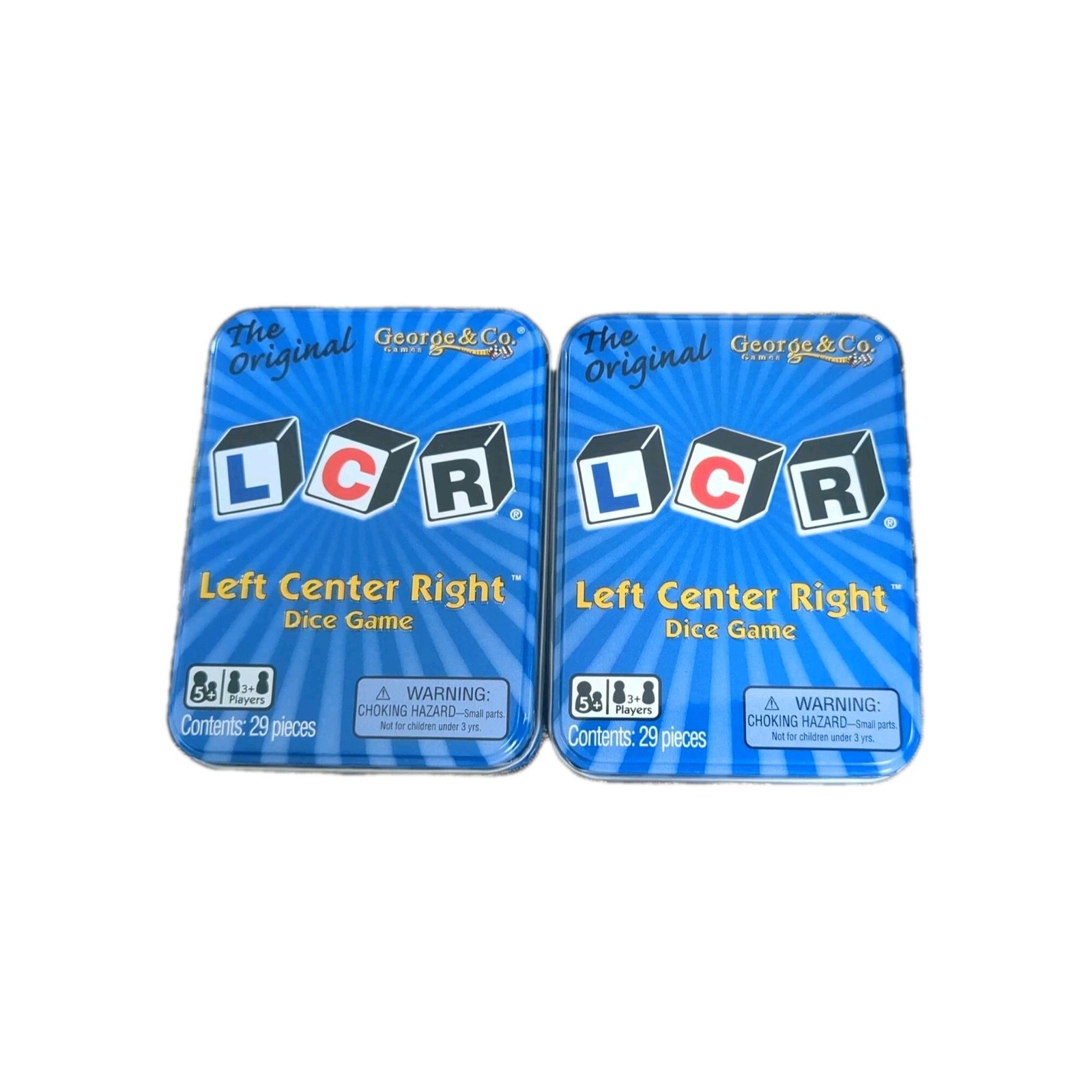 (2) NEW & SEALED The Original LCR Left Center Right Dice Game George & Company