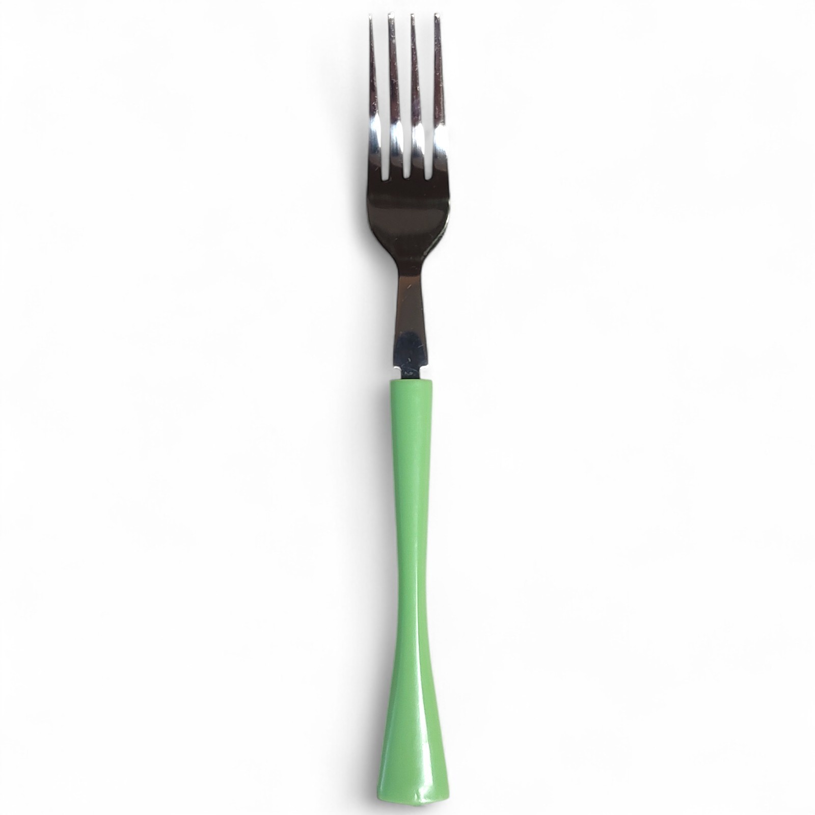 24pc Atomic Retro Mint Green Thin Wasted Monogram Flatware Set Service For 8
