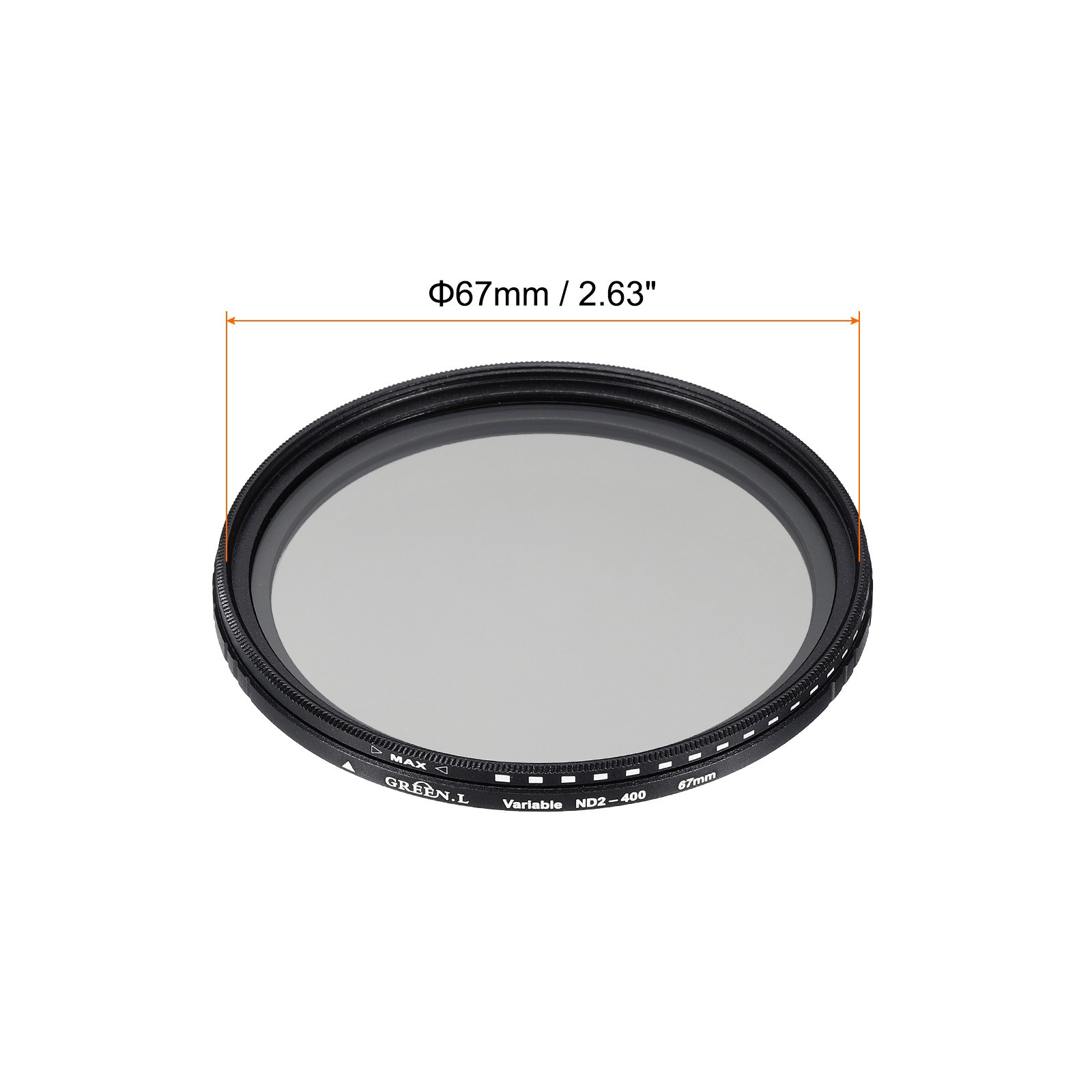 ND2-400 Lens Filter Variable Neutral Density Lens Filter 67mm 2 Pcs