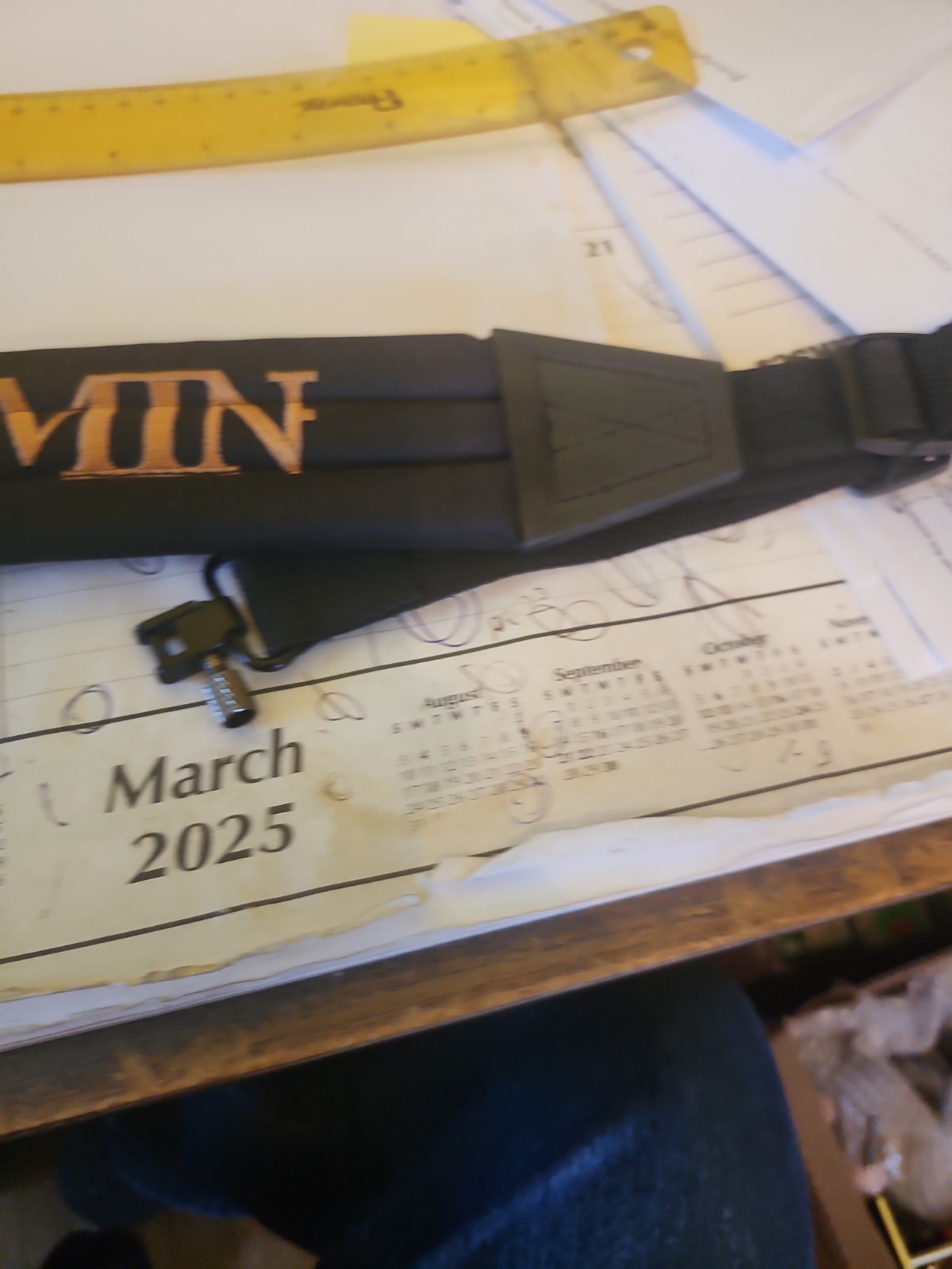 Benjamin Rifle Sling Cloth Black 40"long