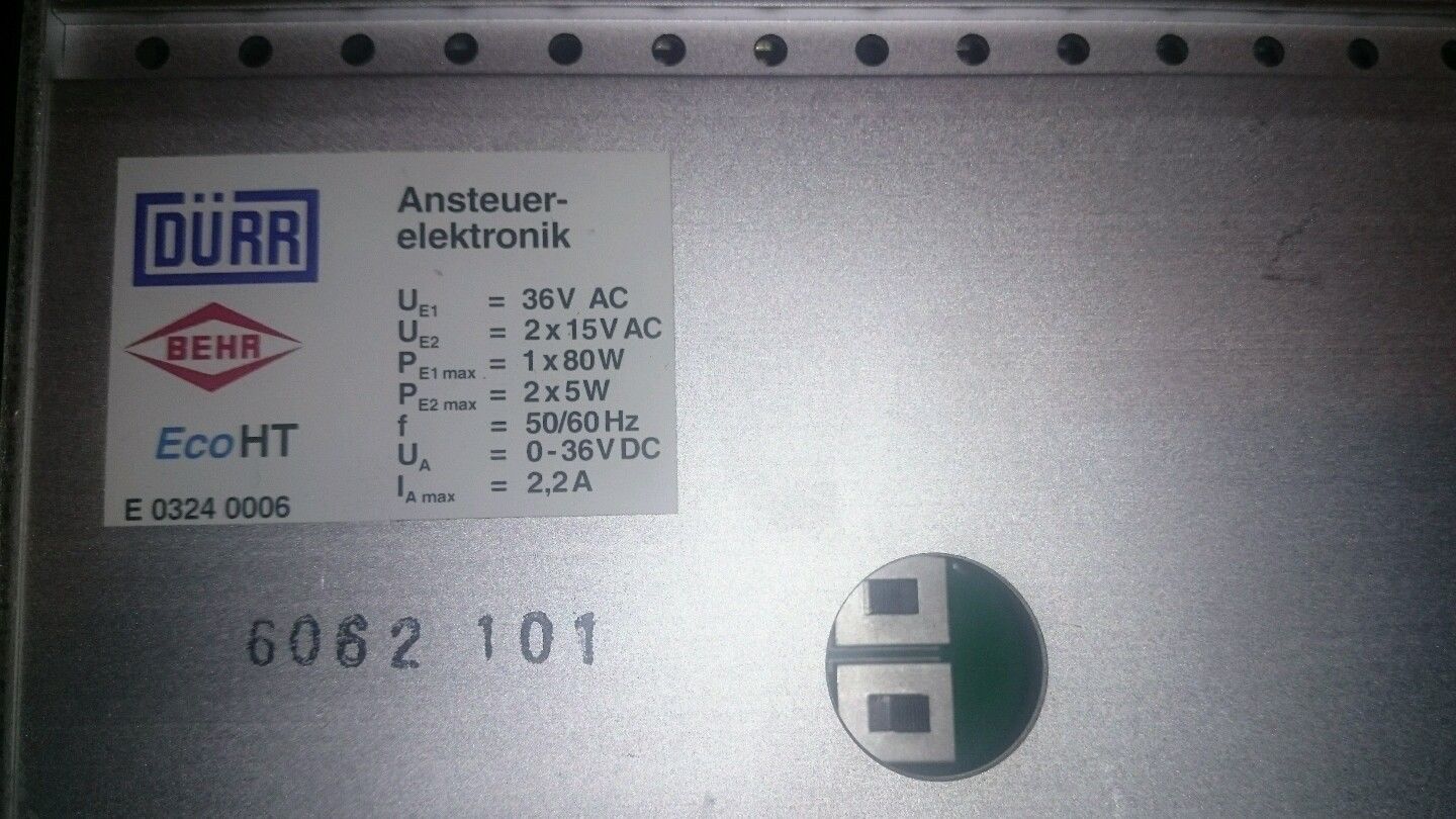 EcoHT, Dürr Behr, 6062101 control electronics