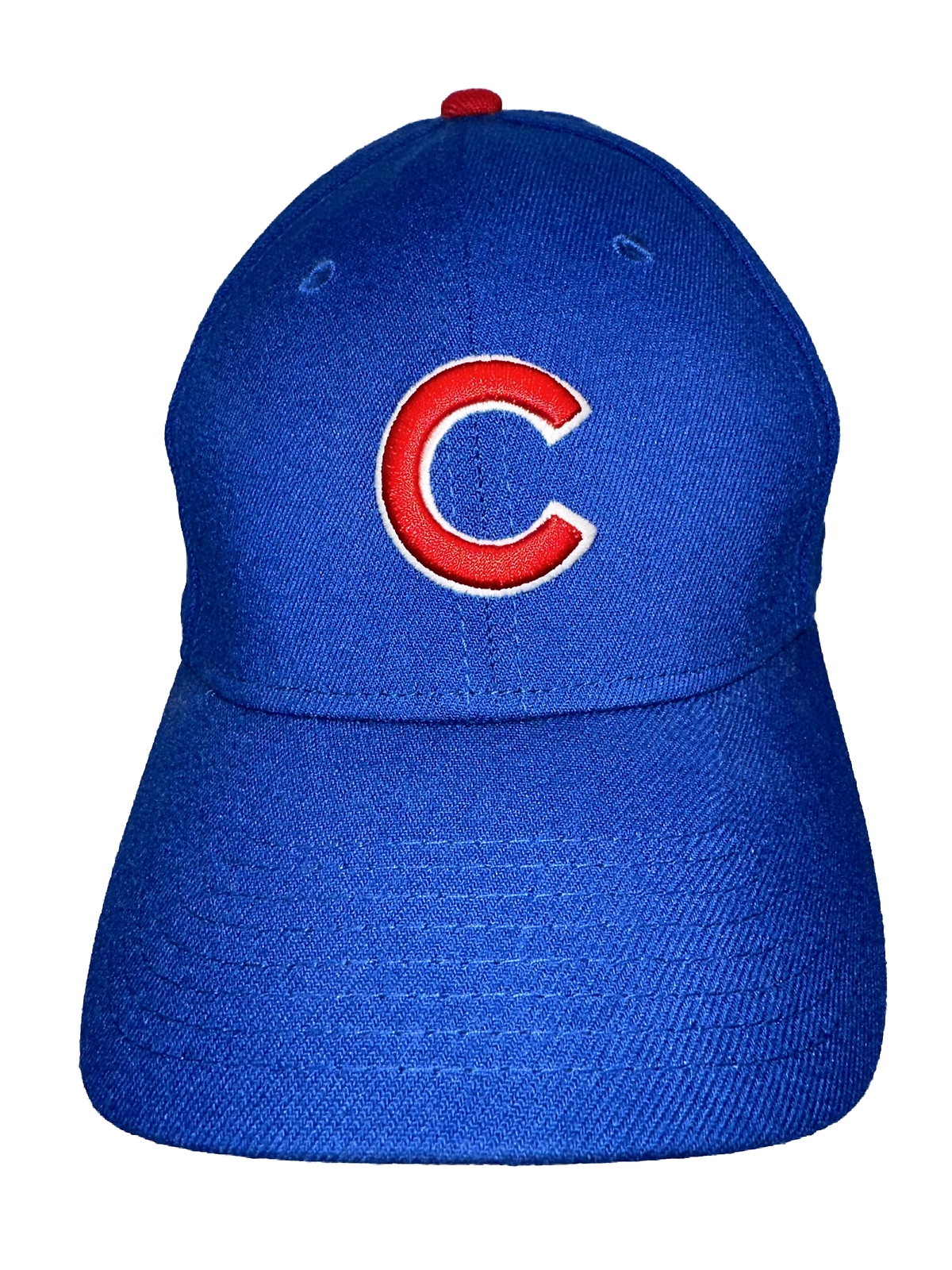 Chicago Cubs Blue Red White C on Front Hat Cap New Era 39Thirty Med Large