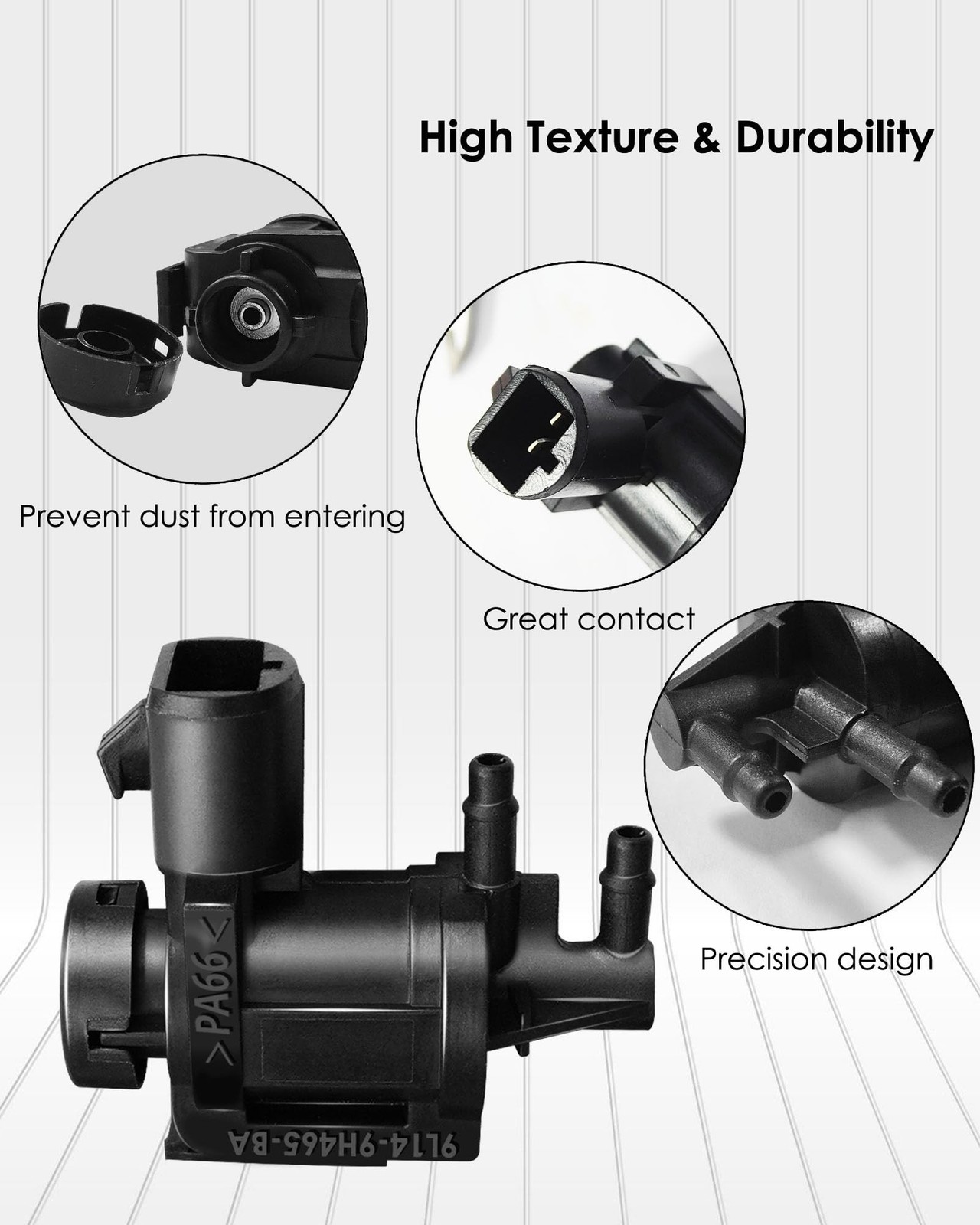 7L1Z-9H465-B 4x4 Vacuum Solenoid Valve and FL3Z-3A788-B Auto-Locking Hub Vacu...