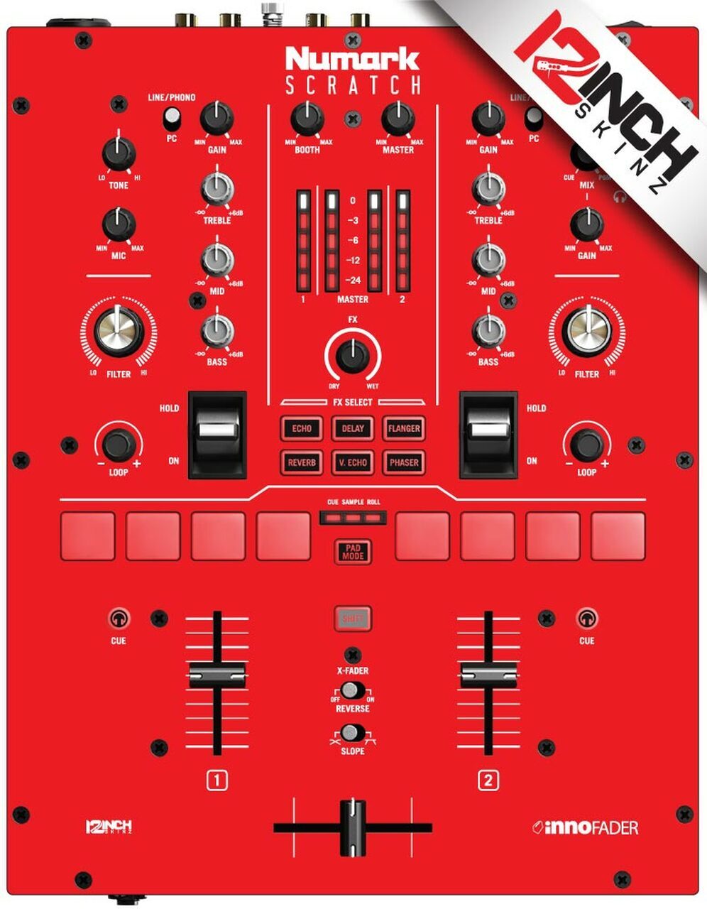 Numark Scratch Skin - red