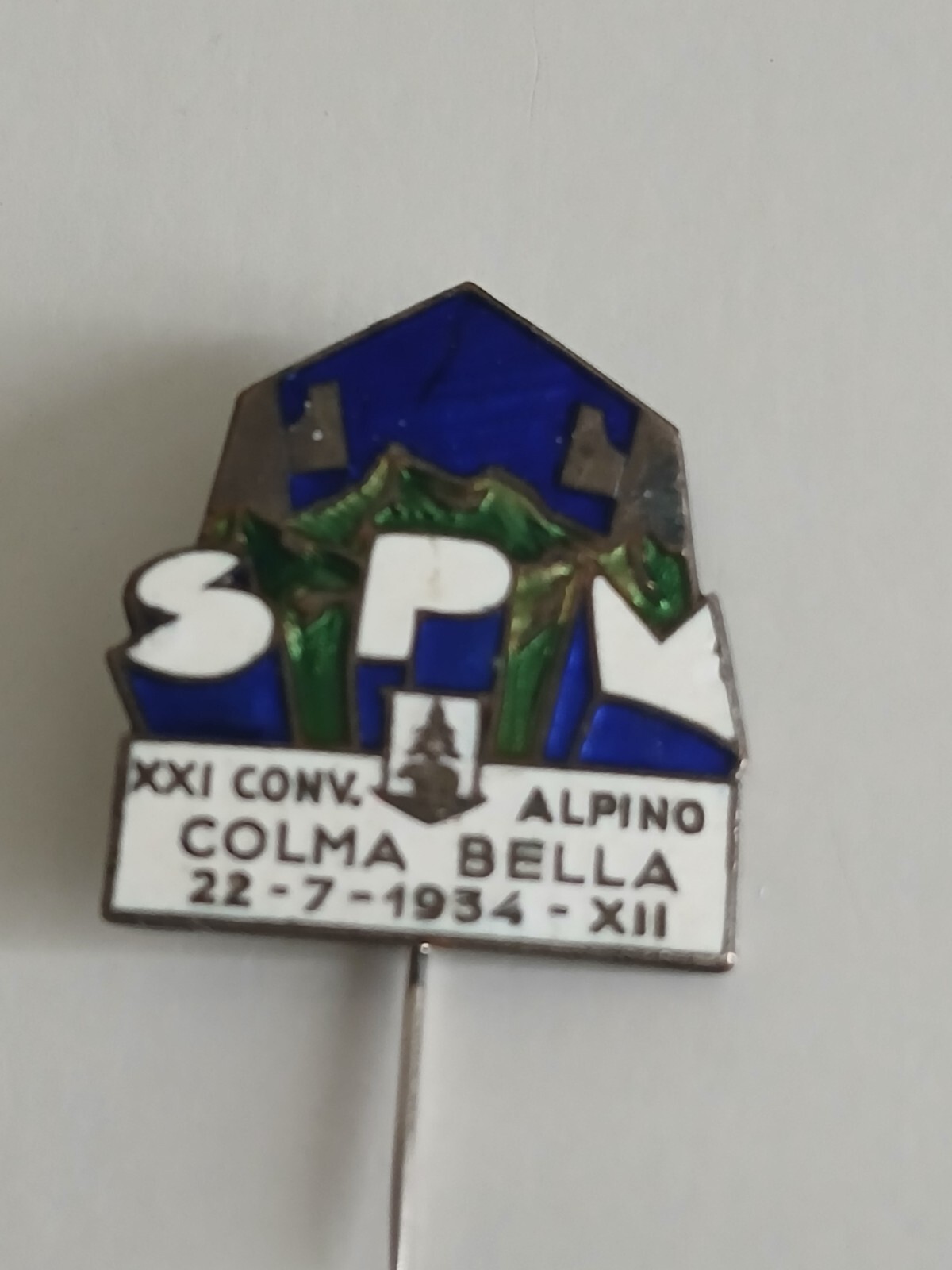 distintivo ventennio XXI convegno alpino colma bella 1934 cmnme 3