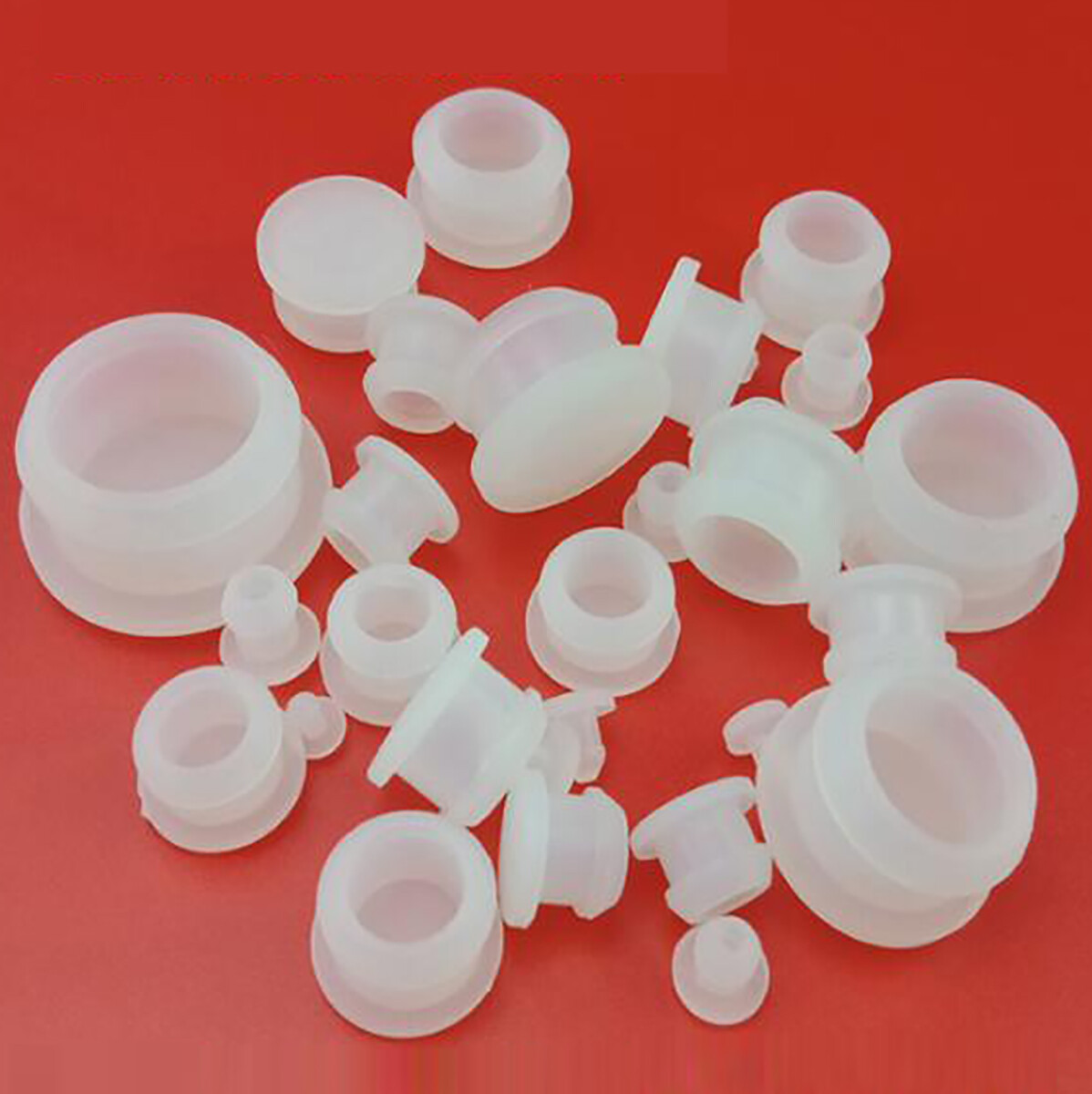 Clear Silicone Rubber Snap-on Hole Plugs Stopper End Cap Bungs Seals Dust-proof