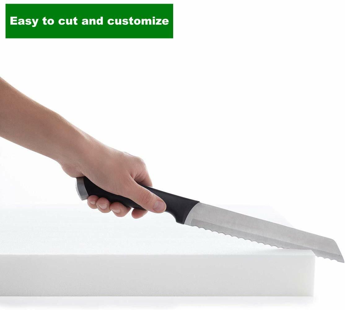 High Density Upholstery Foam (Ultra Firm) 4"x24"x80" 52ILD Foam Seat Cushion
