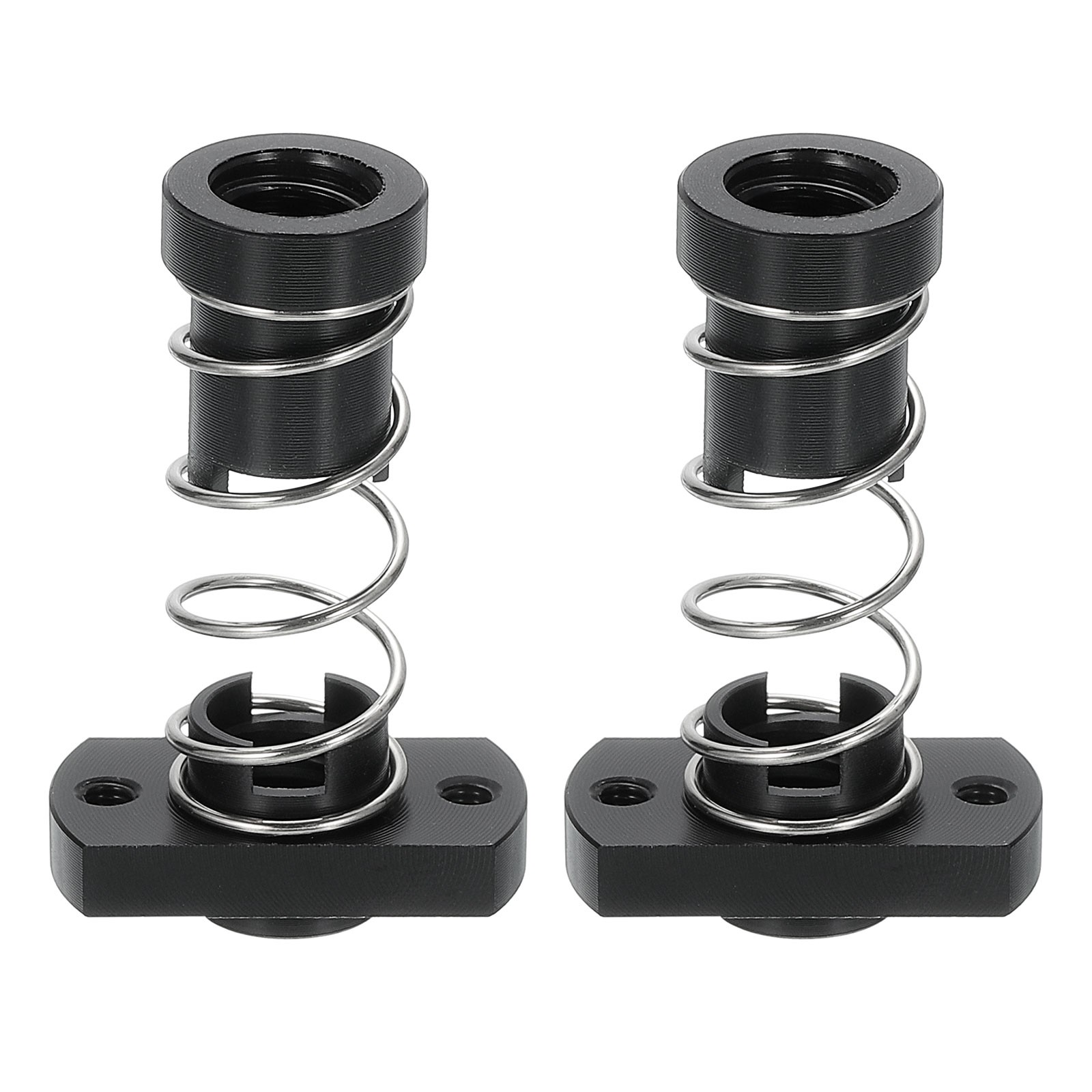 2Pcs Anti Backlash Spring Loaded Nut(2mm Pitch, 1 Start, 2mm Lead, 2-M3 Holes)
