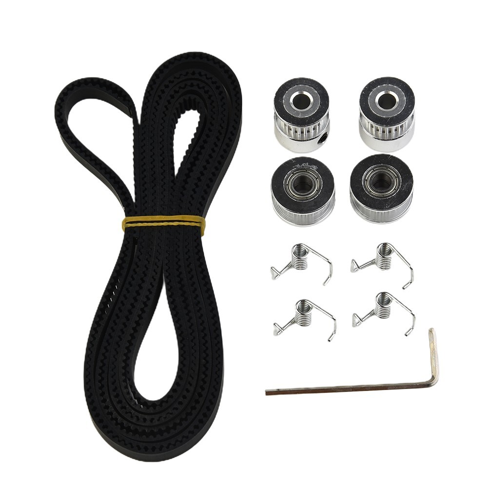 14pcs Timing Belts+20 Teeth Bore Pulleys+Idlers+Torsion Springs Replacement