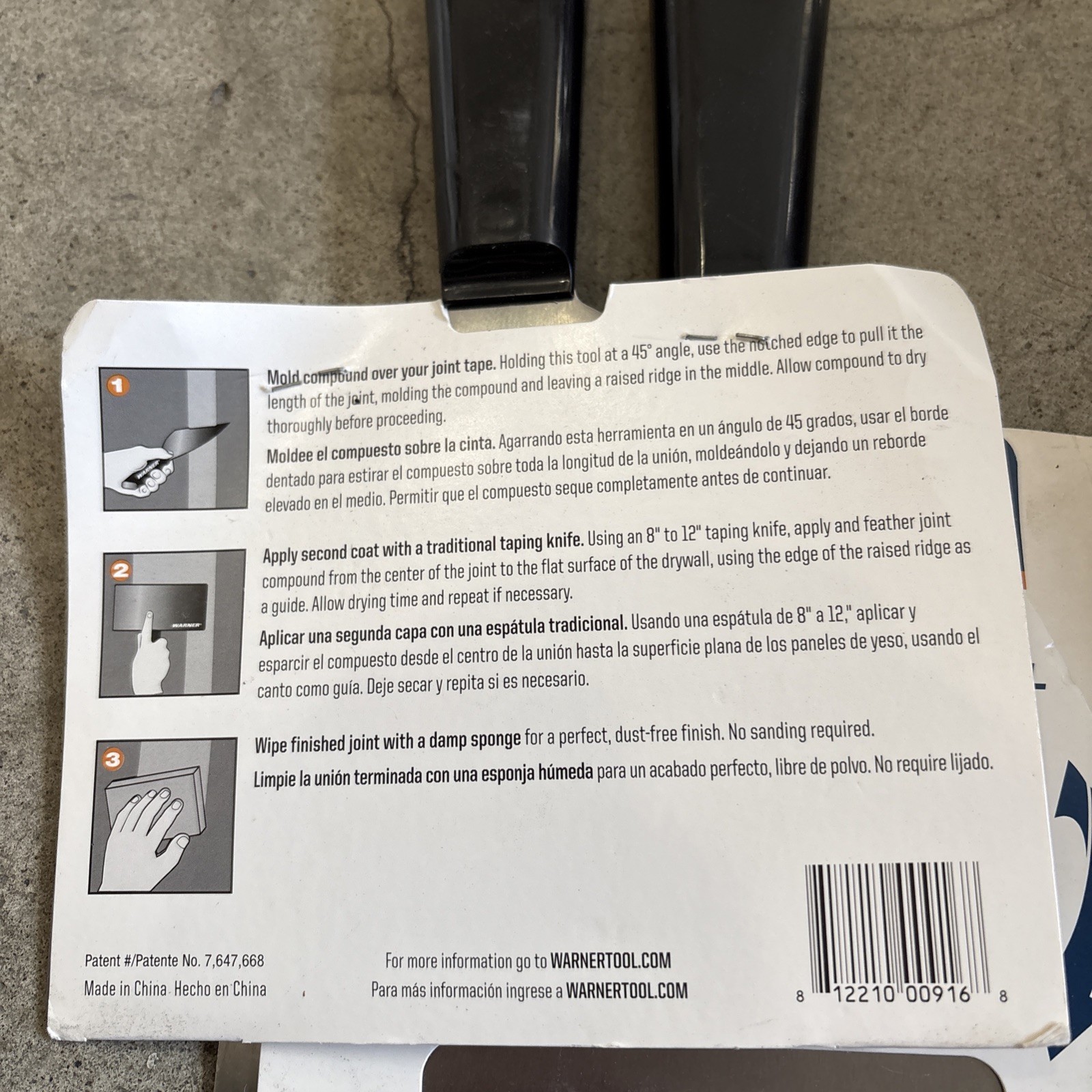 🔥2 COUNT🔥 Warner Manufacturing 10832 Perfect Pass, Drywall Taping Knife