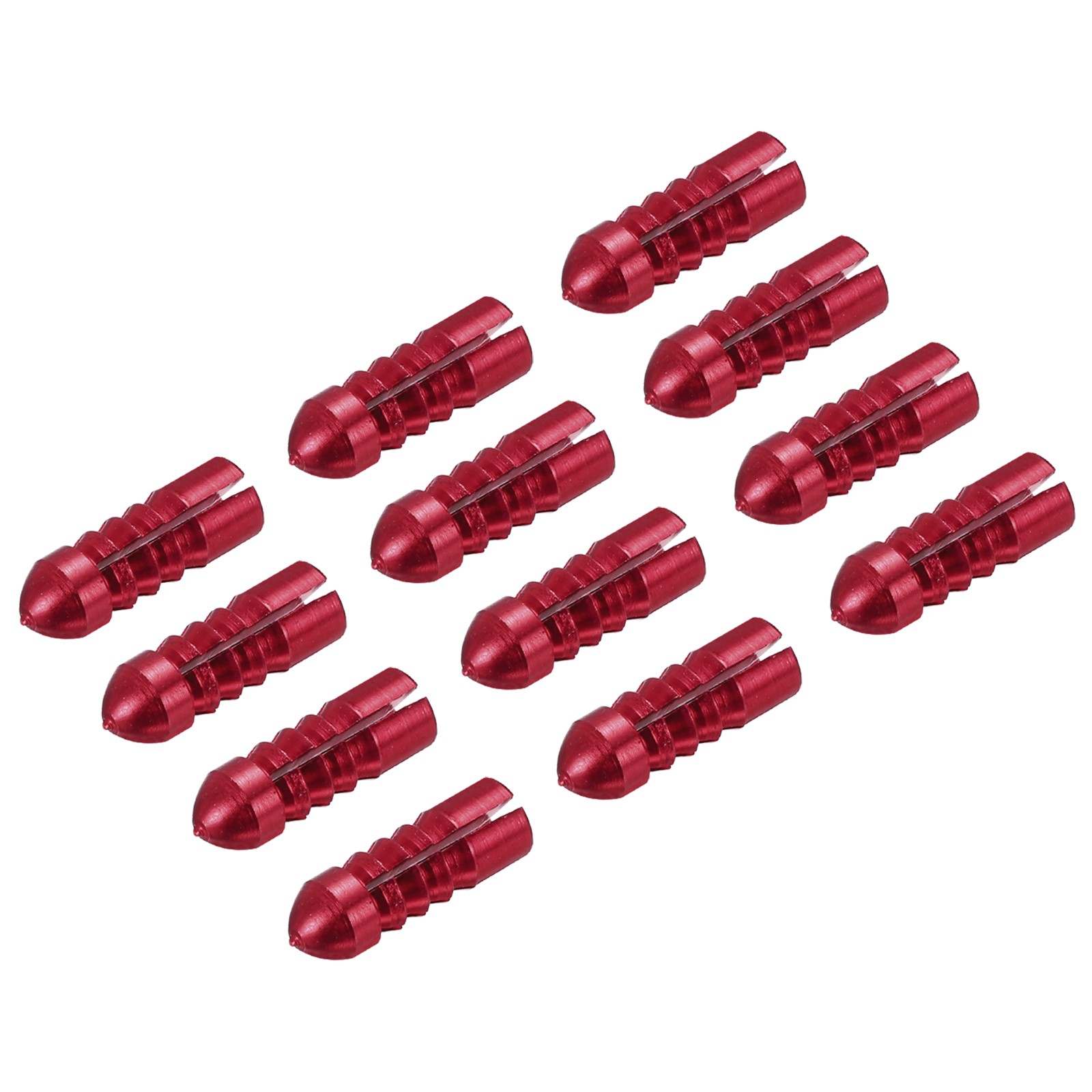 12pcs Dart Flight Protectors Aluminum Alloy Dart Wing Protectors Red