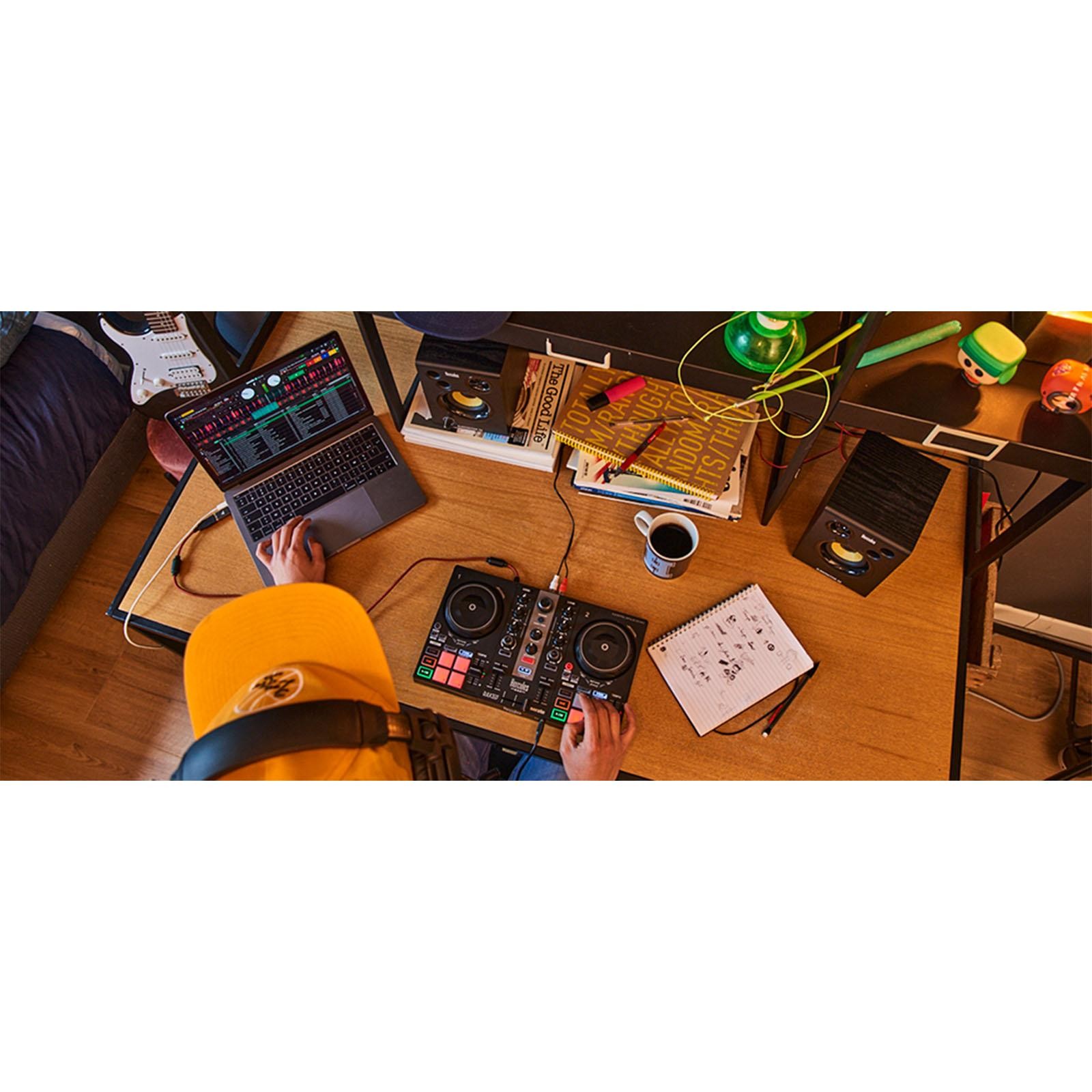 Hercules DJLearning Kit MK2 with DJ Controller, Monitors & Stands