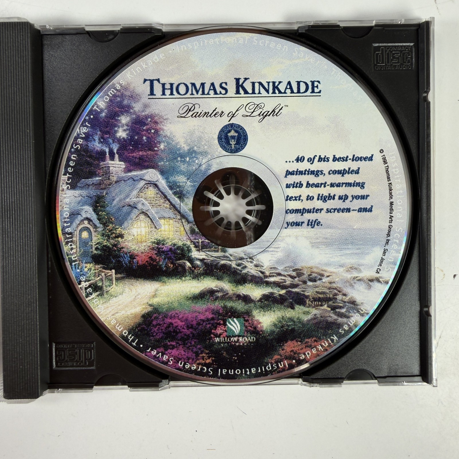 Thomas Kinkade Painter of Light Inspirational Screen Saver CD-ROM for Windows &