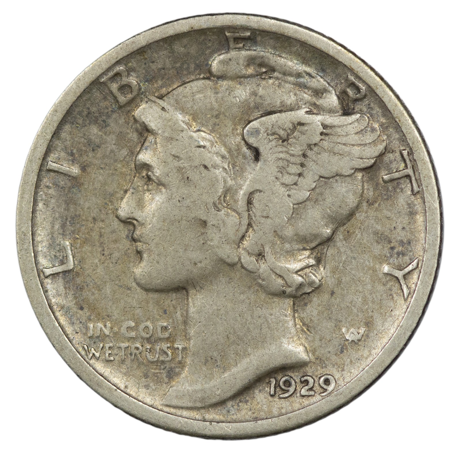 1929 -S Mecury Dime 10c 90% Silver US Coin *** VF  (SP)