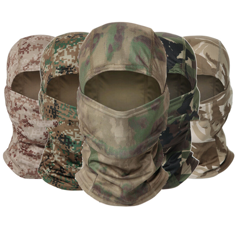 Tactical Camo Hunting Balaclava Neck Gaiter Face Mask Bandana Scarves Headwear