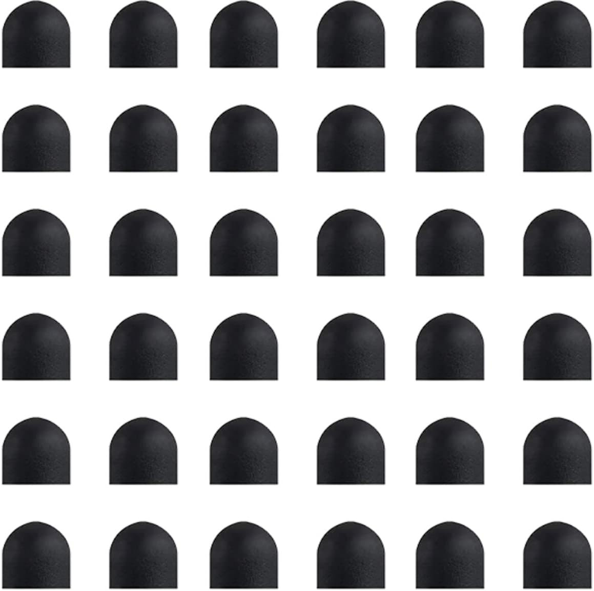 36Pcs  Stylus Rubber Tips for Stylus Pens, 0.24Inch (6Mm) Diameter
