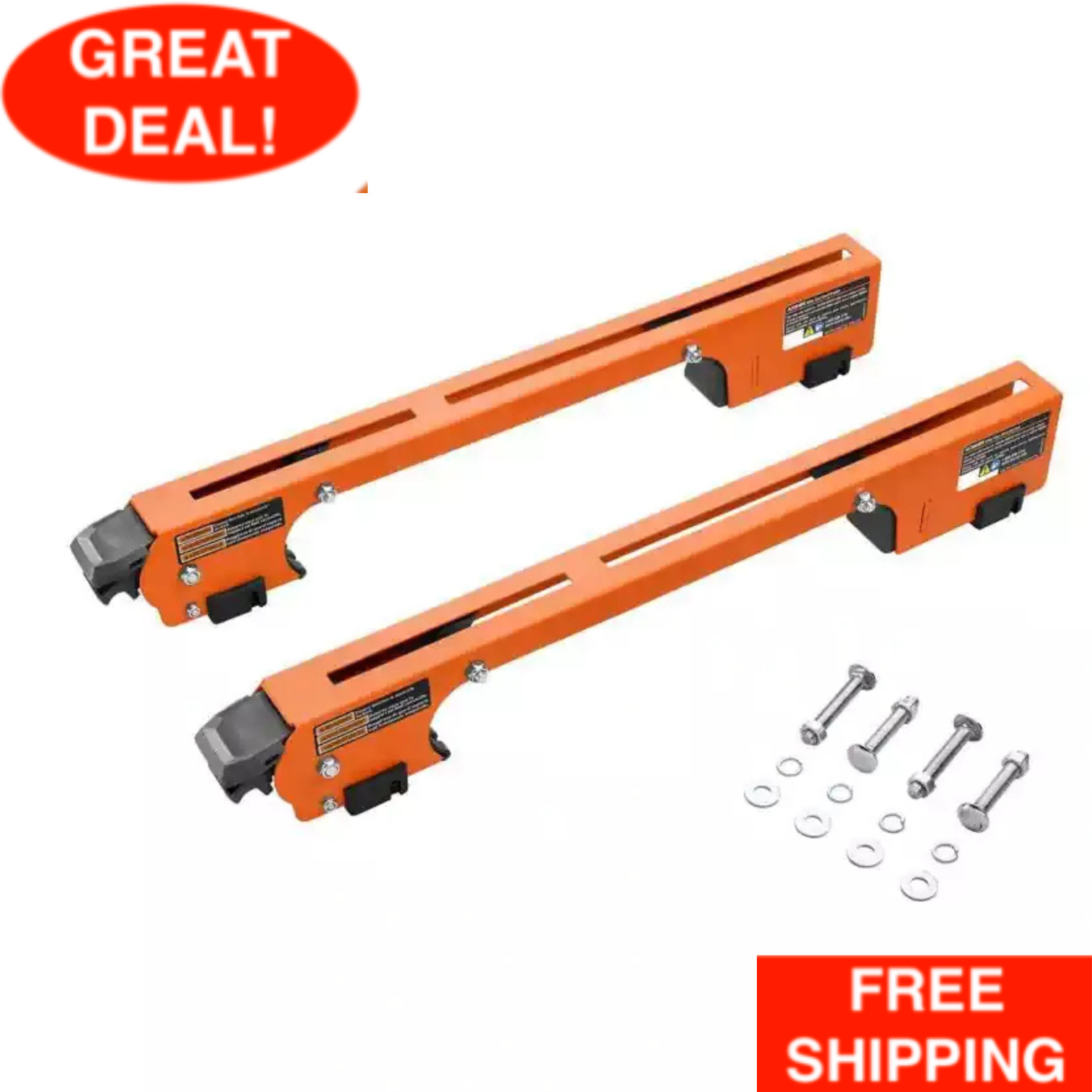 Durable RIDGID Mounting Brackets For Universal Mobile Miter Saw Stand Orange