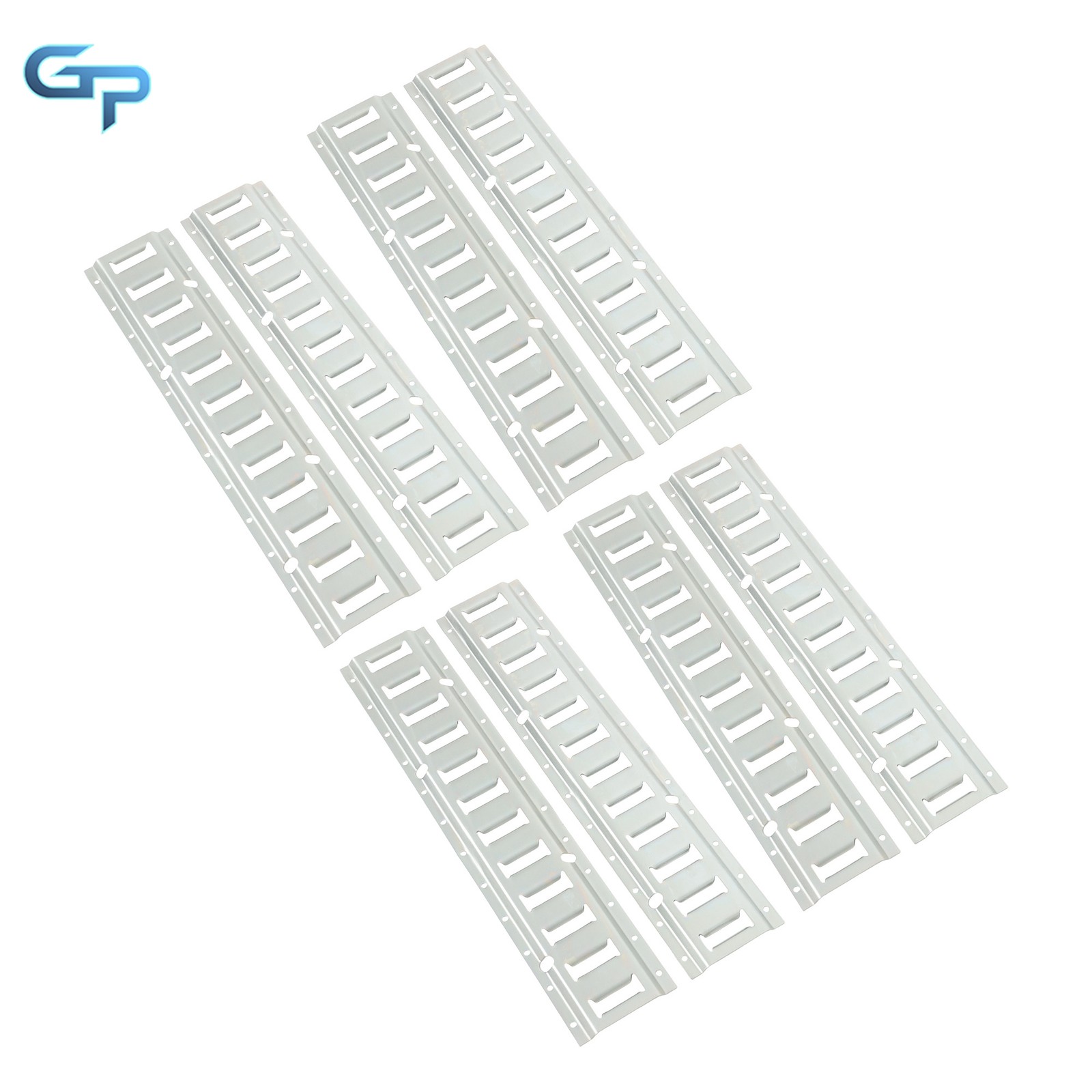 E Track Tie Down Rail Kit 8× 2' E-Track Bar Rails For Garages Vans Trailers