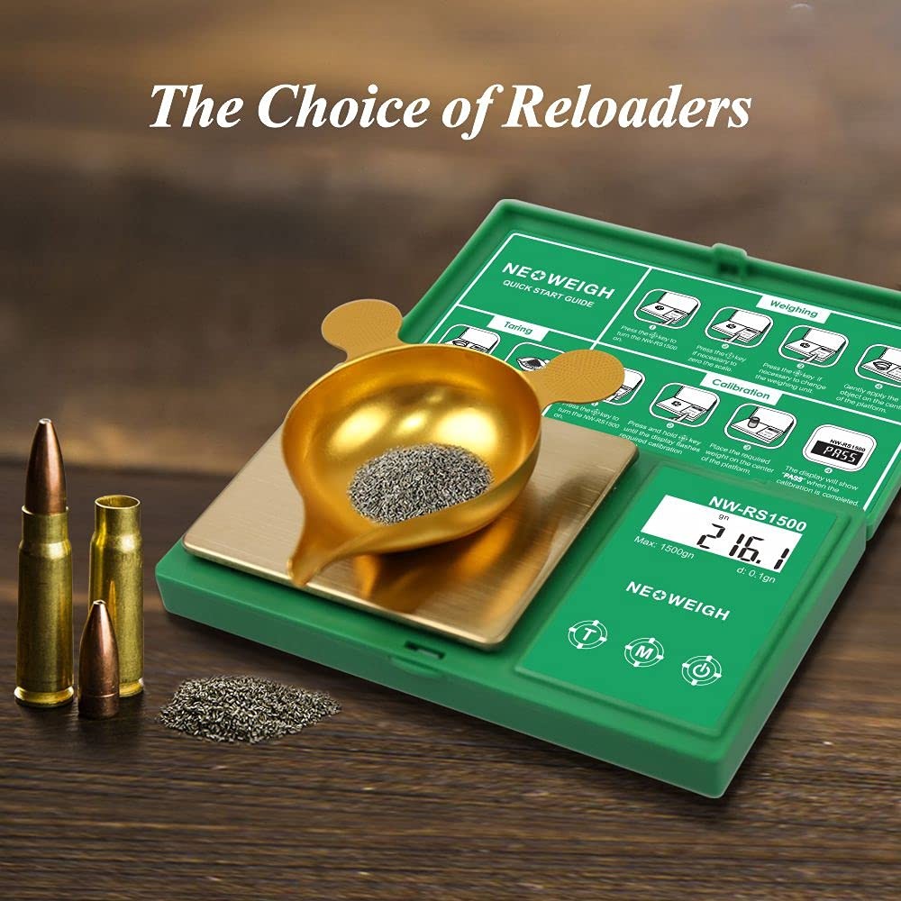 Reloading Scale, Powder Scale for Reloading, 1500 Grains x 0.1 gn, Digital Powde