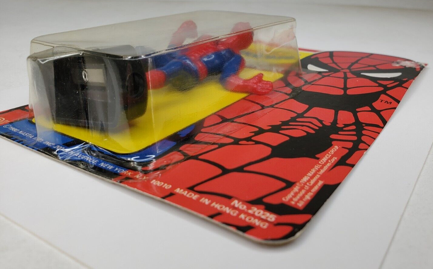 Vintage Spider Man Pencil Sharpner NEW 1980