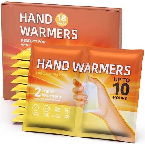 YOSHENNMO Hand Warmers Disposable - Up to 10 Hours of Heat, Super Long 18 Pack