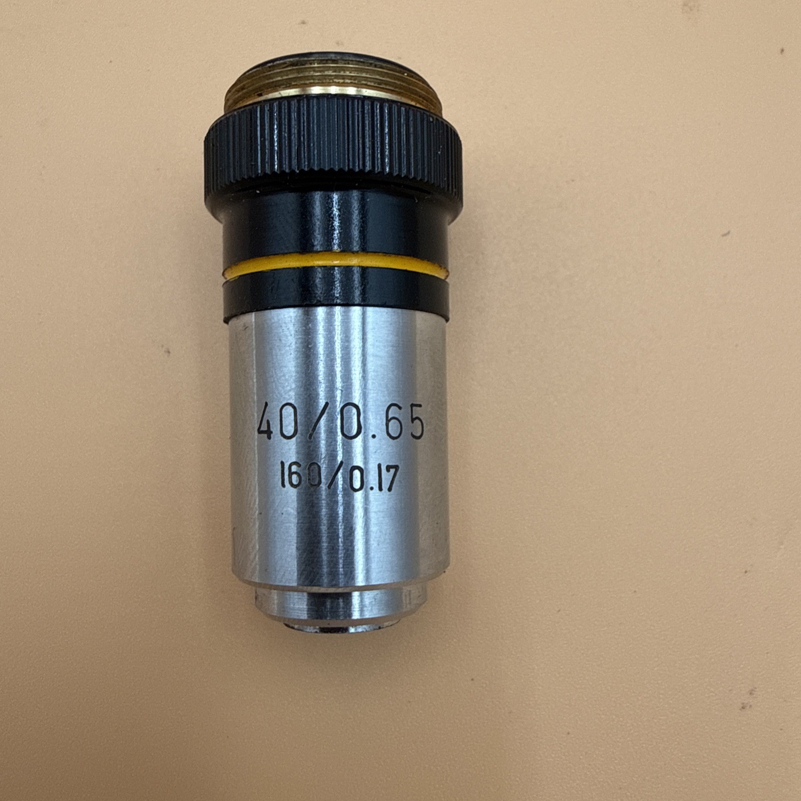 MICROSCOPE PART OBJECTIVE 40/0.65, 160/0.17