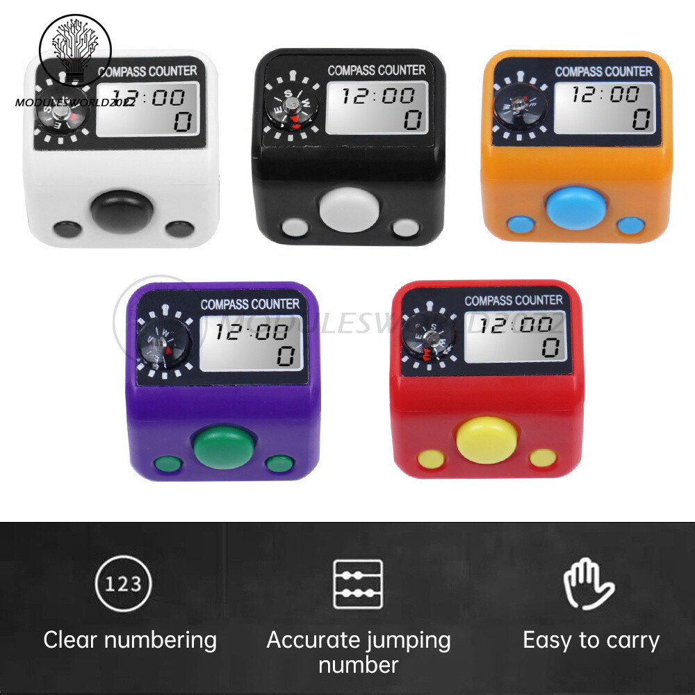 Digital Finger Counter Tally Counter Manual Knitting Row counter Clicker 0-99999