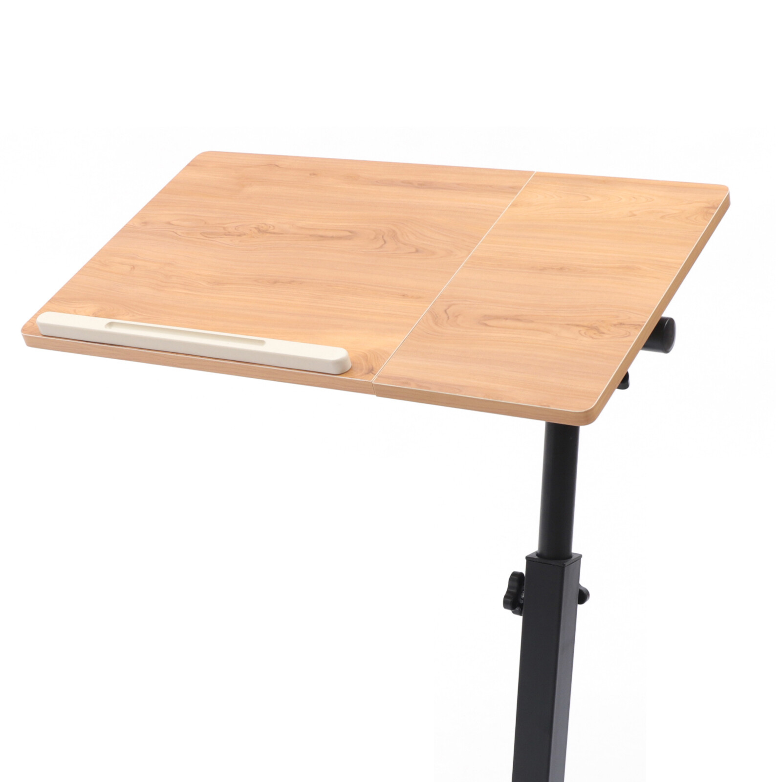 Angle Height Adjustable Rolling Cart Over Bed Hospital Table Stand Laptop Desk