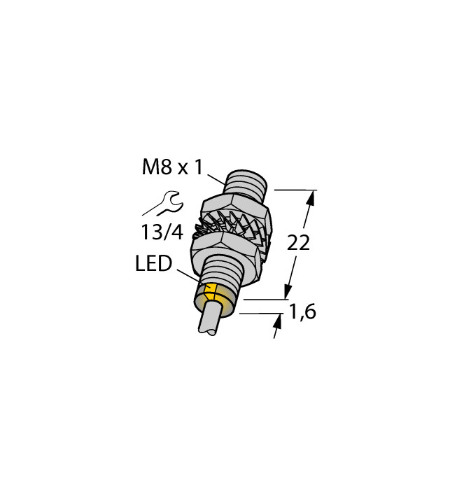 Inductive proximity switch Inductive sensor  TURCK BI2-EG08K-AG41X TURCK 4562010