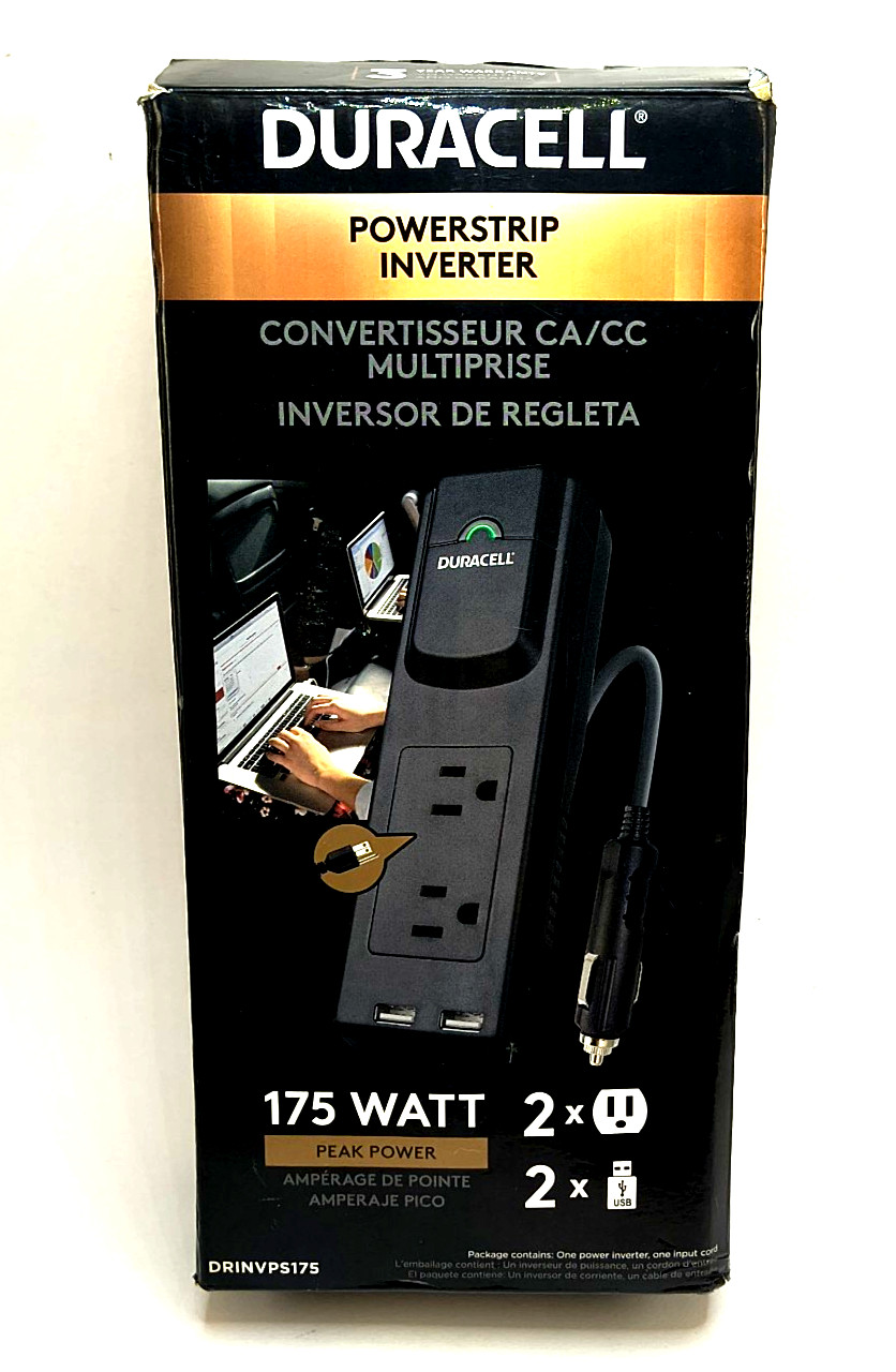Duracell 175-Watt Powerstrip Inverter Model DRINVPS175