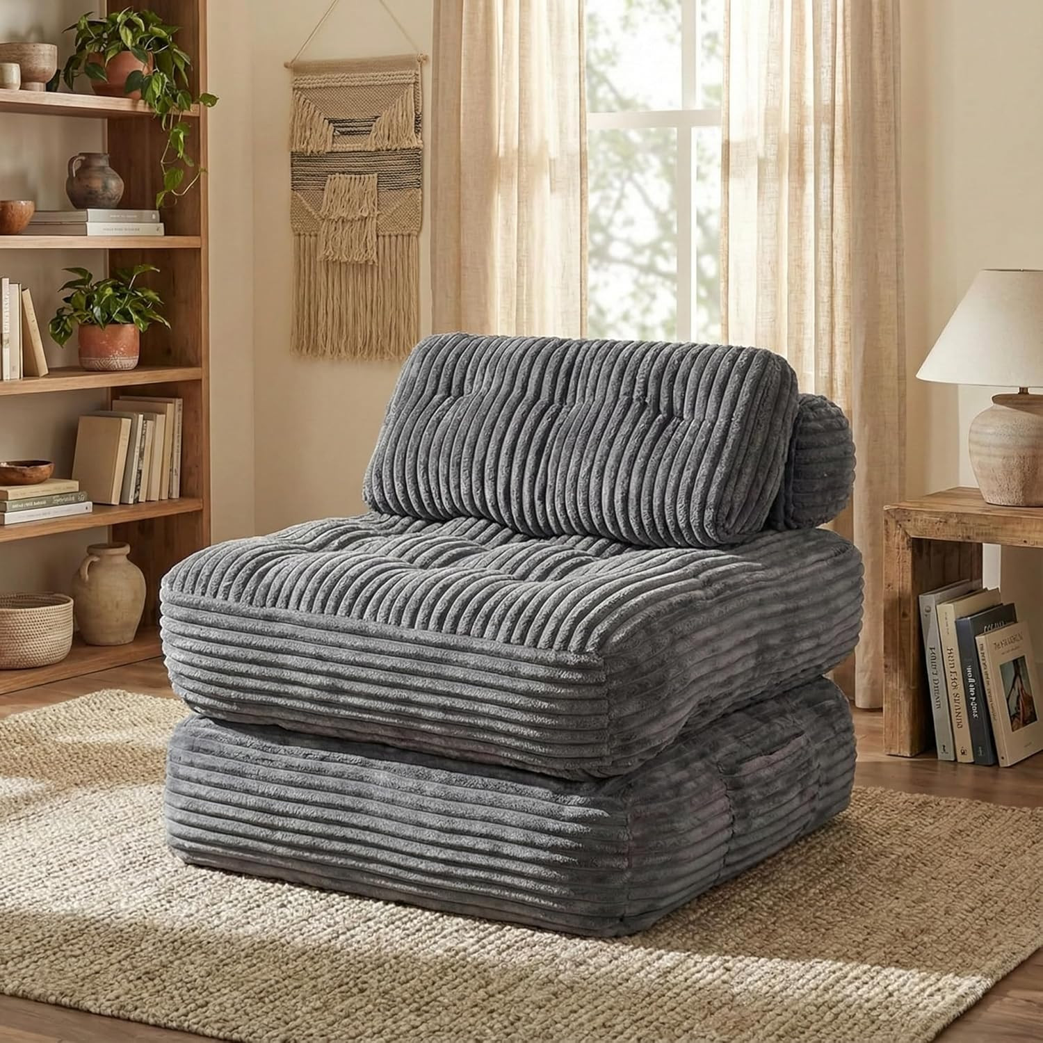 Boneless Chair, Folding Sofa Bed with Pillow Sleeper Sofa with Back Support, Sle