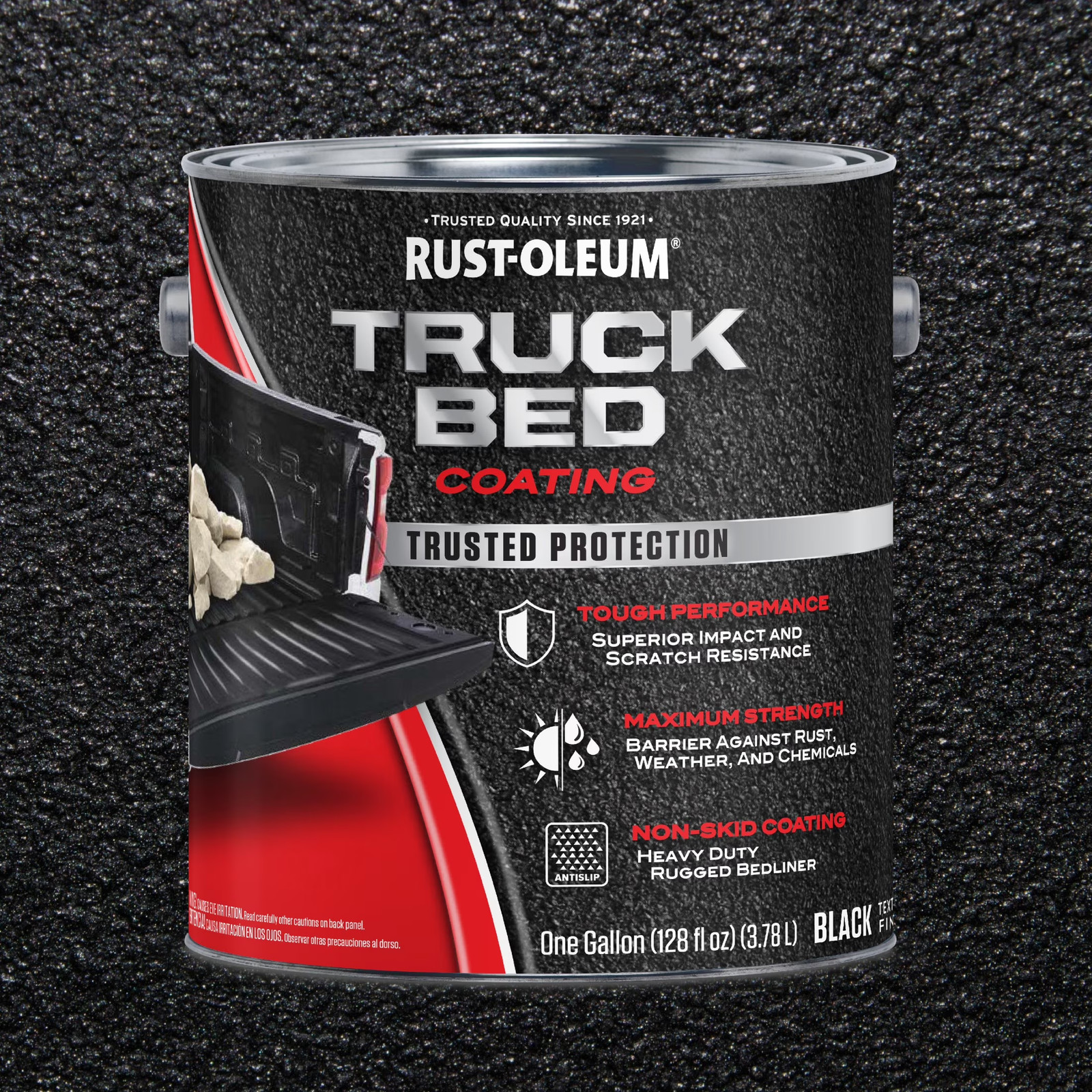Black,  Automotive Truck Bed Coating-342669, Gallon