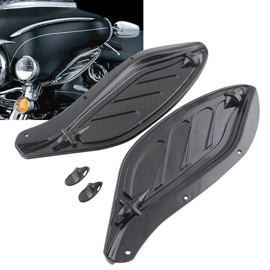 Adjustable Batwing Fairing Side Wings Air Wind Deflectors For Harley FLHX FLHT
